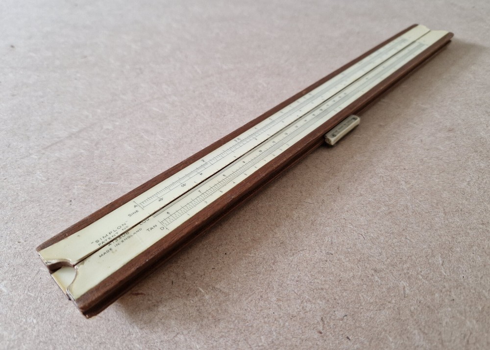 Vintage Simplon Bilateral 413308 Engineering Slide Rule