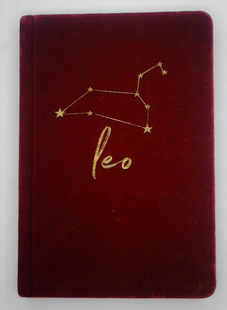 Leo Red velvet notebook / diary