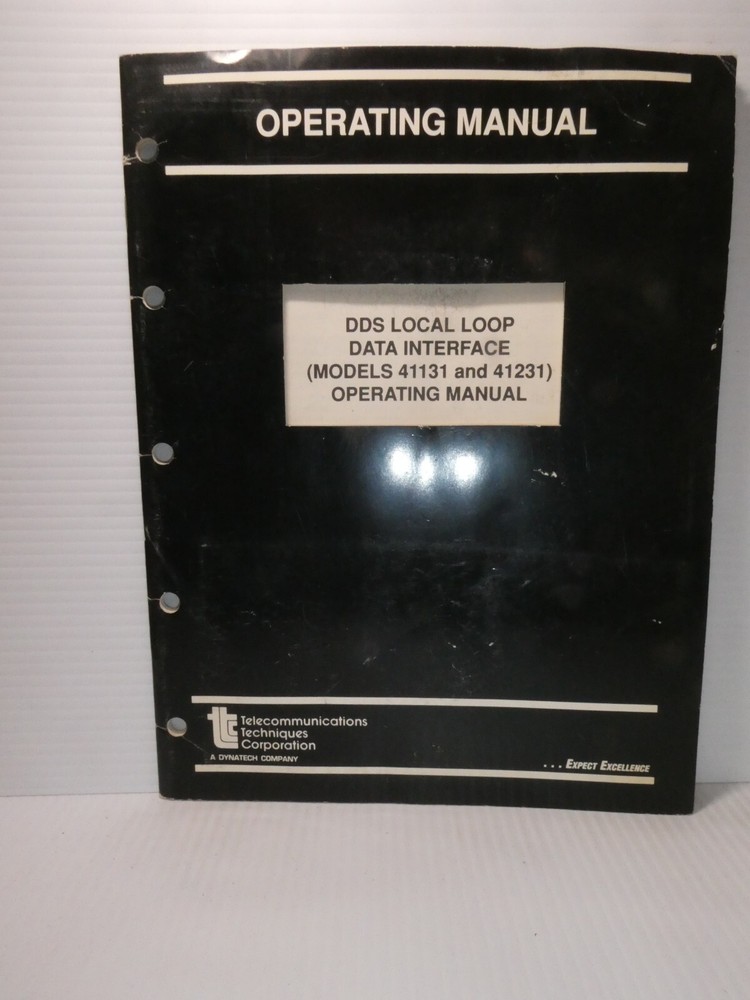 DDS Local Loop Data Interface 41131 and 41231 Operating Manual