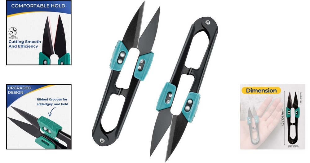 Compact and Durable Sewing Scissors - 4.2 Inch Thread Snips for Craft & DIY