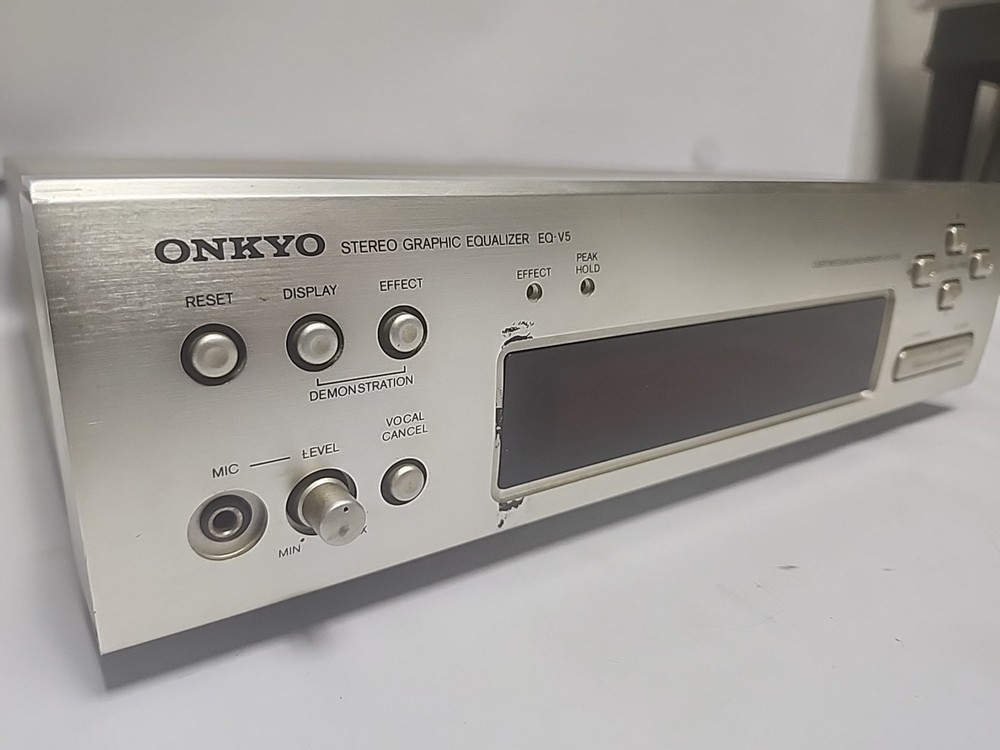 ONKYO EQ-V5 Stereo Graphic Equalizer Spectrum Analyzer Custom Memory System