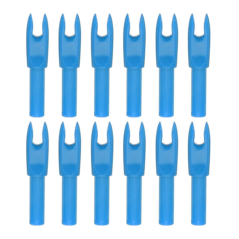12 Pack Archery Arrows Nocks 4.2mm Plastic Insert Arrow Nock, Blue