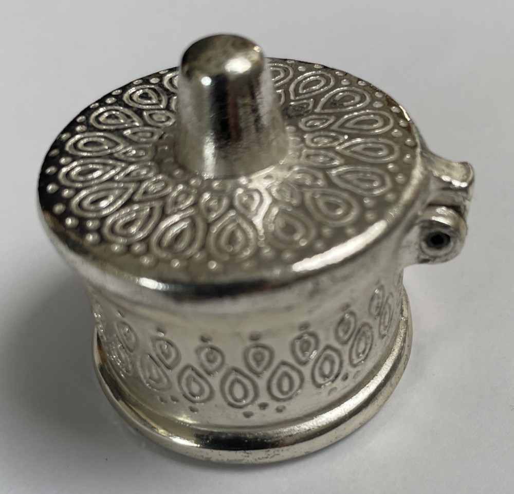 ANTIQUE SILVER PLATED SNUFF PILL BOX