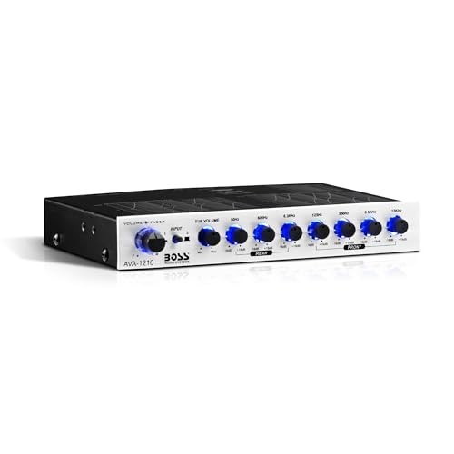 7-Band Car Equalizer Pre-Amp with Gold-Plated Outputs & DSP Processor, Audio Con
