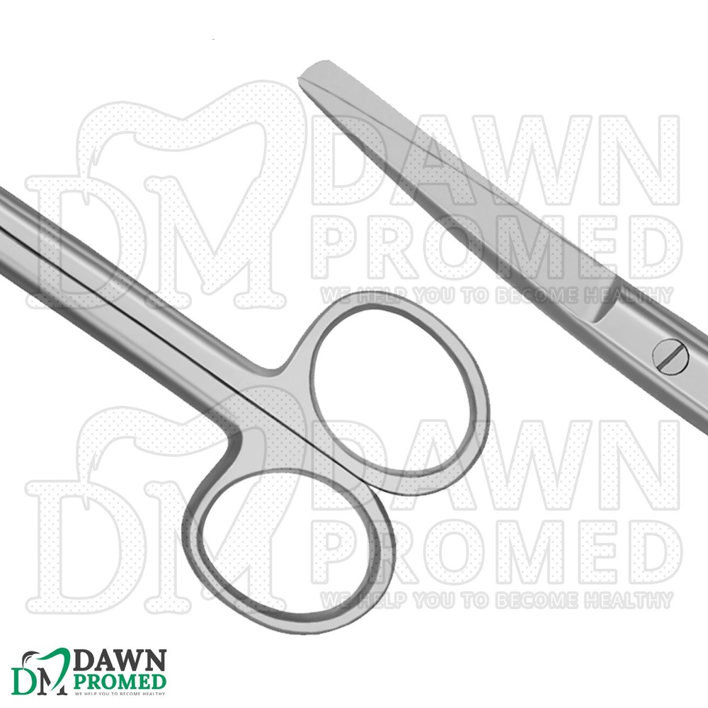 Operating Scissors 4.5" Curved Sharp Blunt Round Pattern Surgical Instruments
