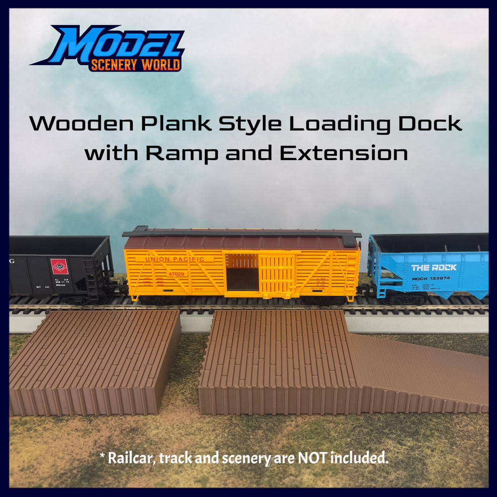 Loading Dock plus Platform - Z Scale 1:220 - Brown