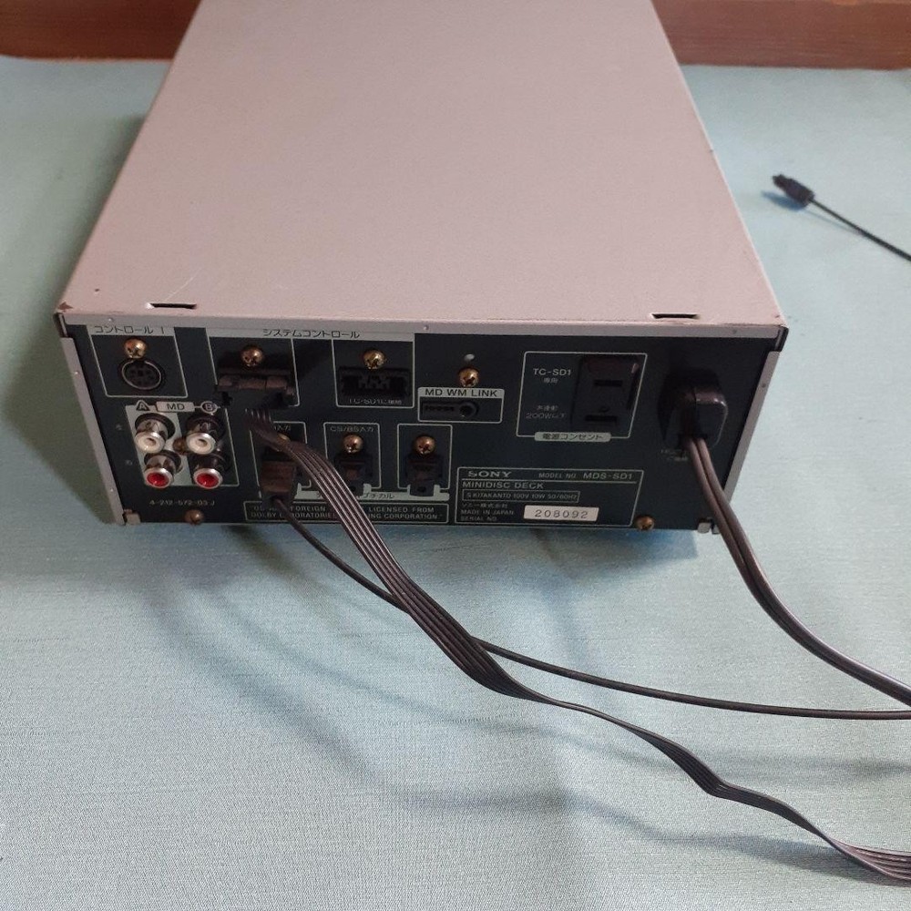 Sony MDS-SD1 MiniDisc MD/CD Deck Player/Recorder function has not tested as JUNK