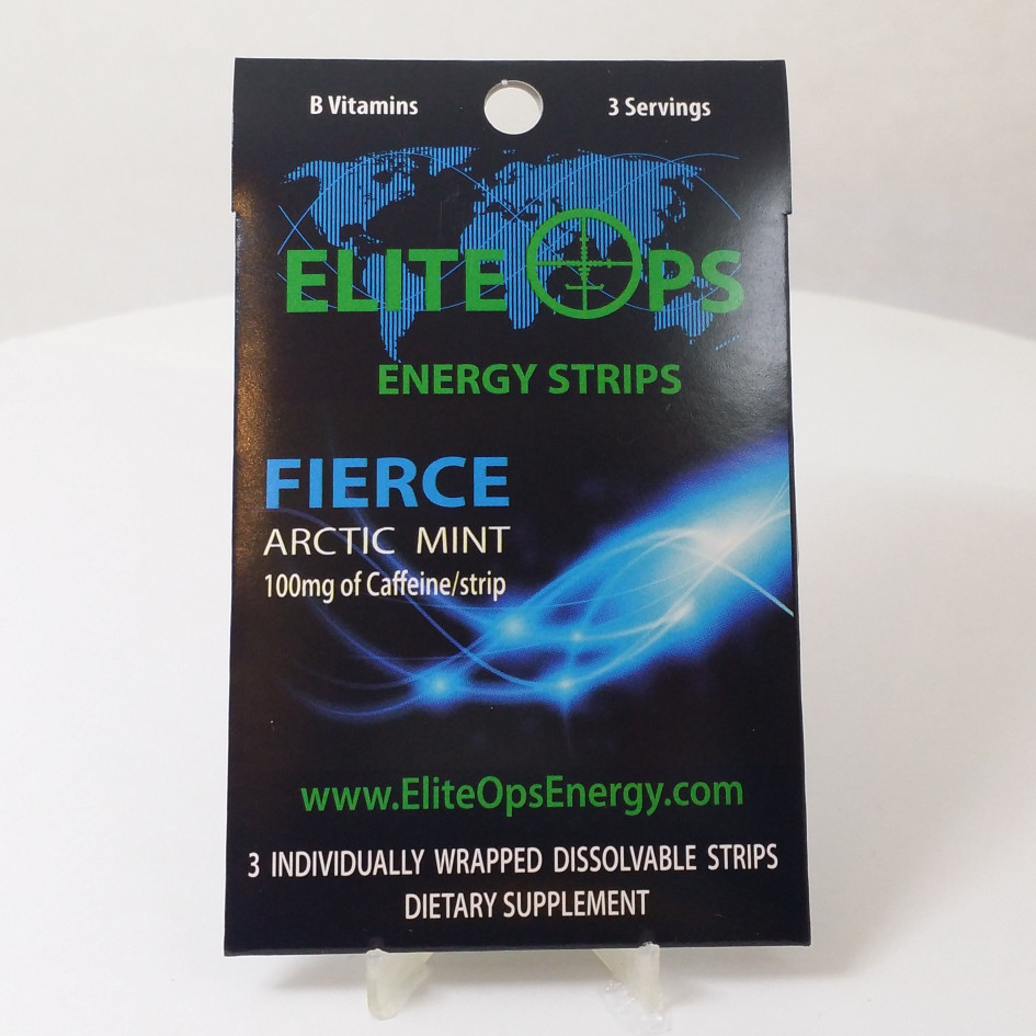 ELITE OPS ENERGY STRIPS / 60 STRIPS (Counter Unit) - FIERCE MINT
