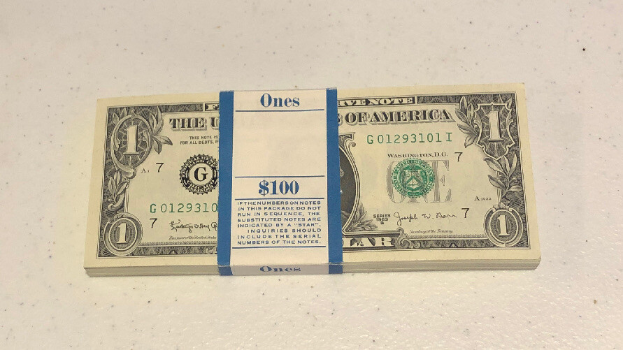 1963B One Dollar Barr Note $1 Bill Uncirculated Consecutive - Buying 1 Note