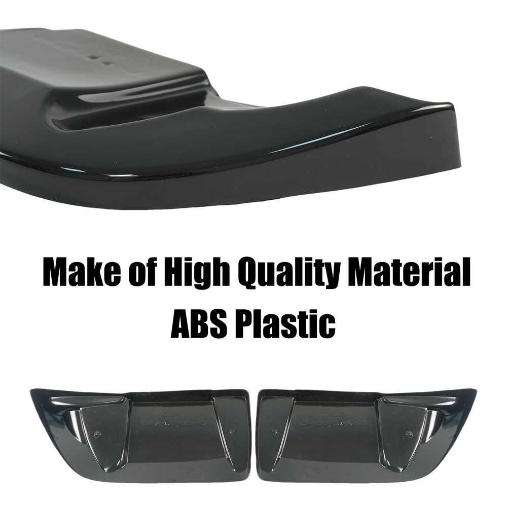2PCS Rear Bumper Diffuser for Corvette C6 2005-2013 ABS Glossy Black