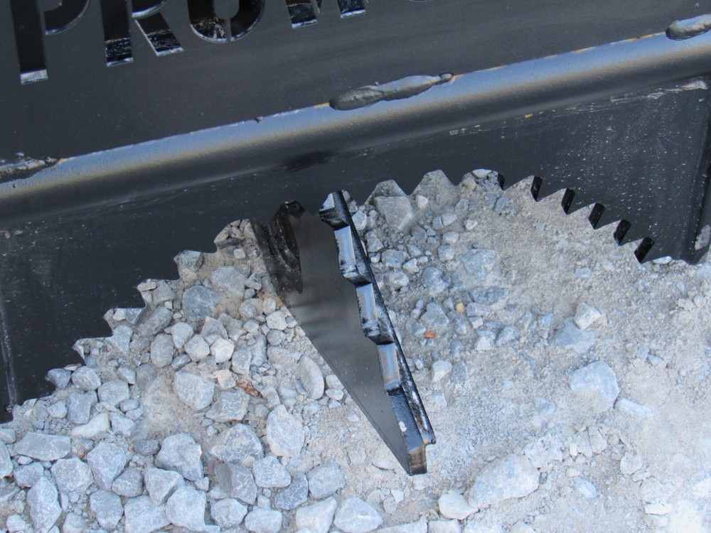42" Root Rake Clam Grapple Attachment Fits Mini Skid Steer