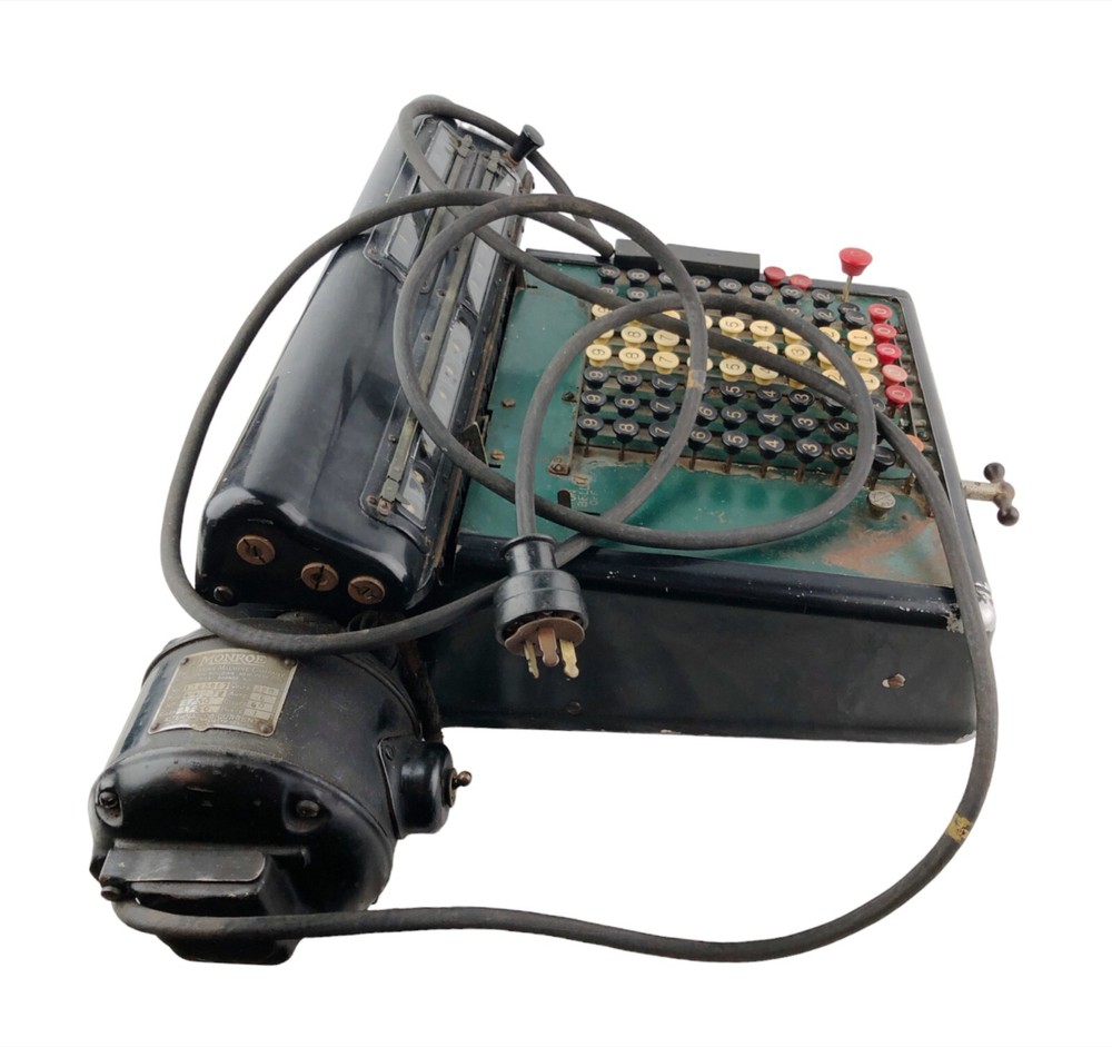 Vintage Monroe High Speed Adding Machine Calculator Model KA