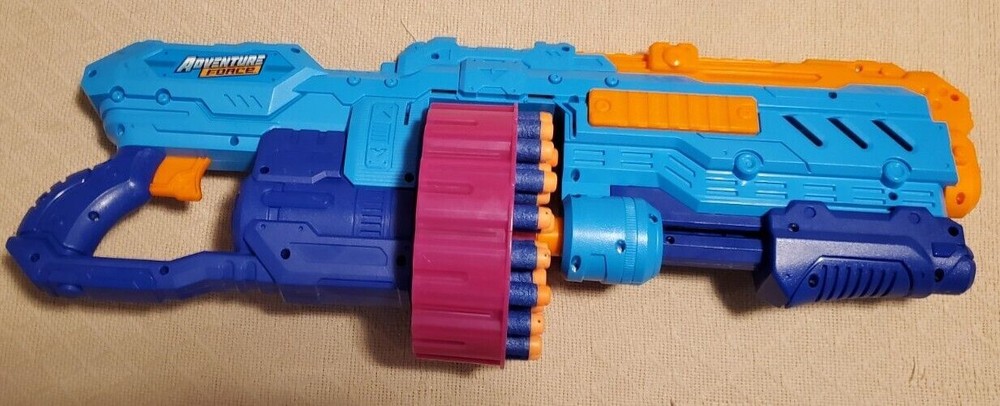 Adventure Force Super Drum Dart Blaster TESTED Working