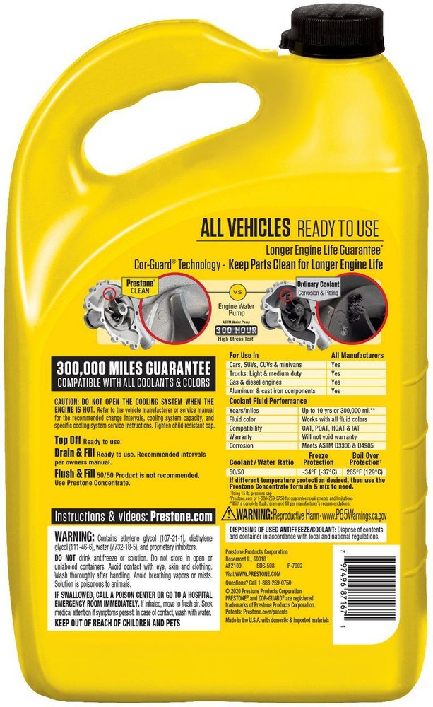 Prestone Engine Coolant / Antifreeze | AF2100