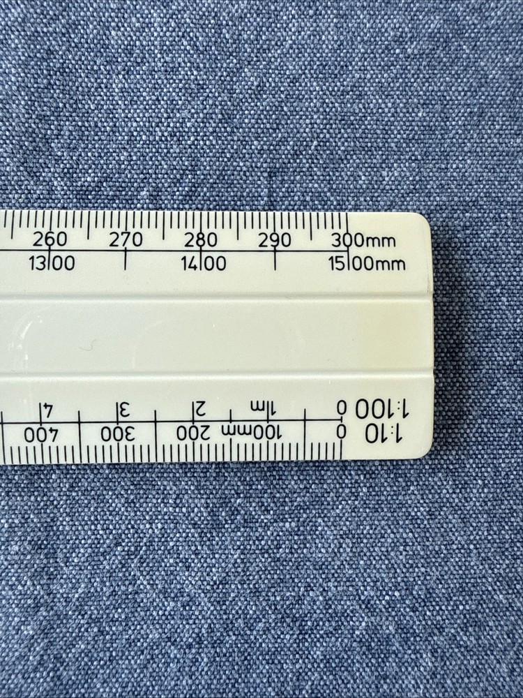 Linex 433 30cm Architect’s/Draughtsman’s Ruler - Technical Drawing Tool