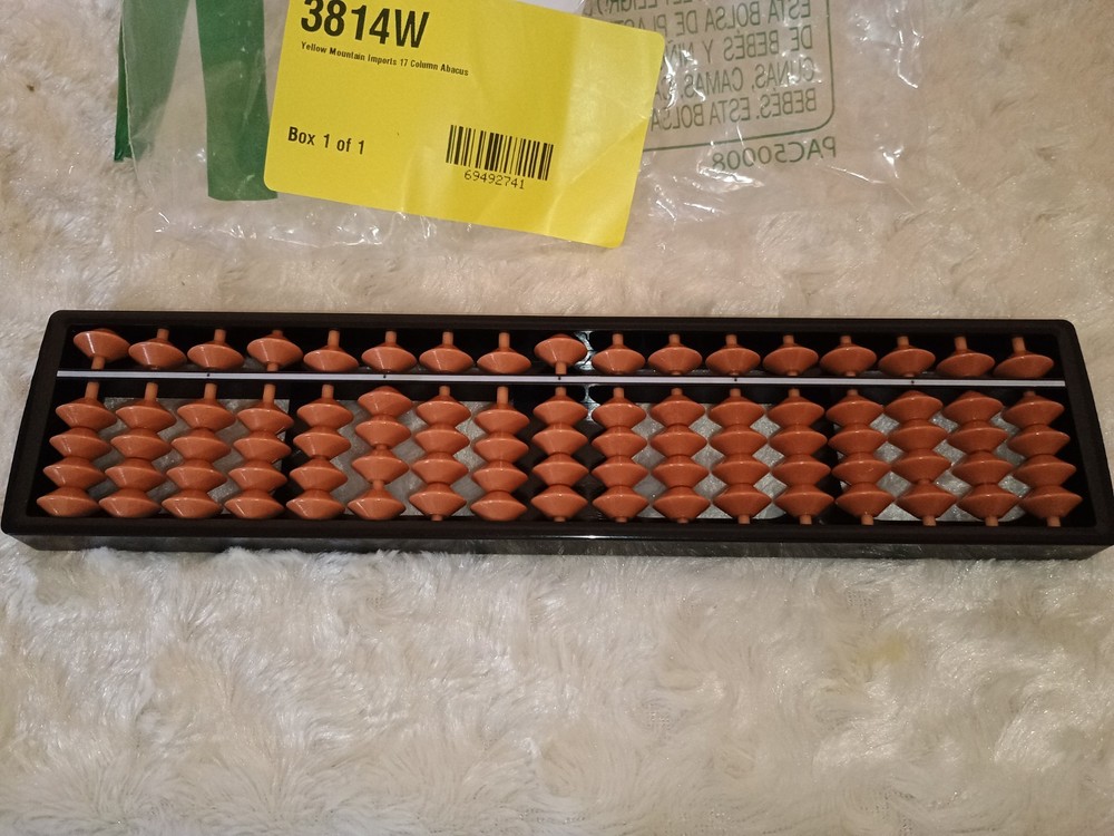 Yellow Mountain Imports 17 Column Abacus