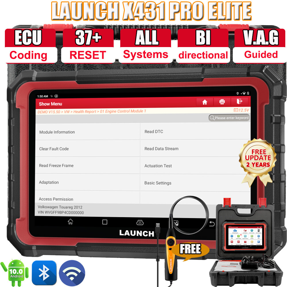 2026! LAUNCH X431 Pro Elite V+ PRO5 Bidirectional Car Diagnostic Scanner Coding