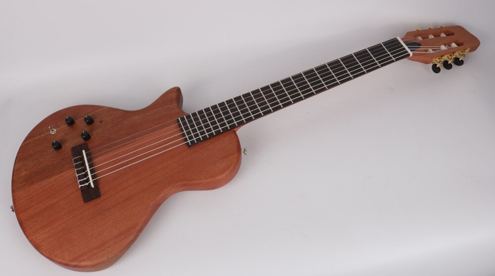 Left Hand nylon string travel electric classical guitar built in effect