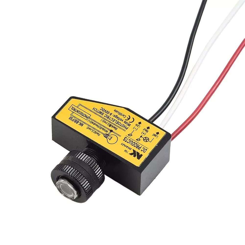 DC8V-50V Photocell Light Sensor Switch For Automatic Switching Lights Control