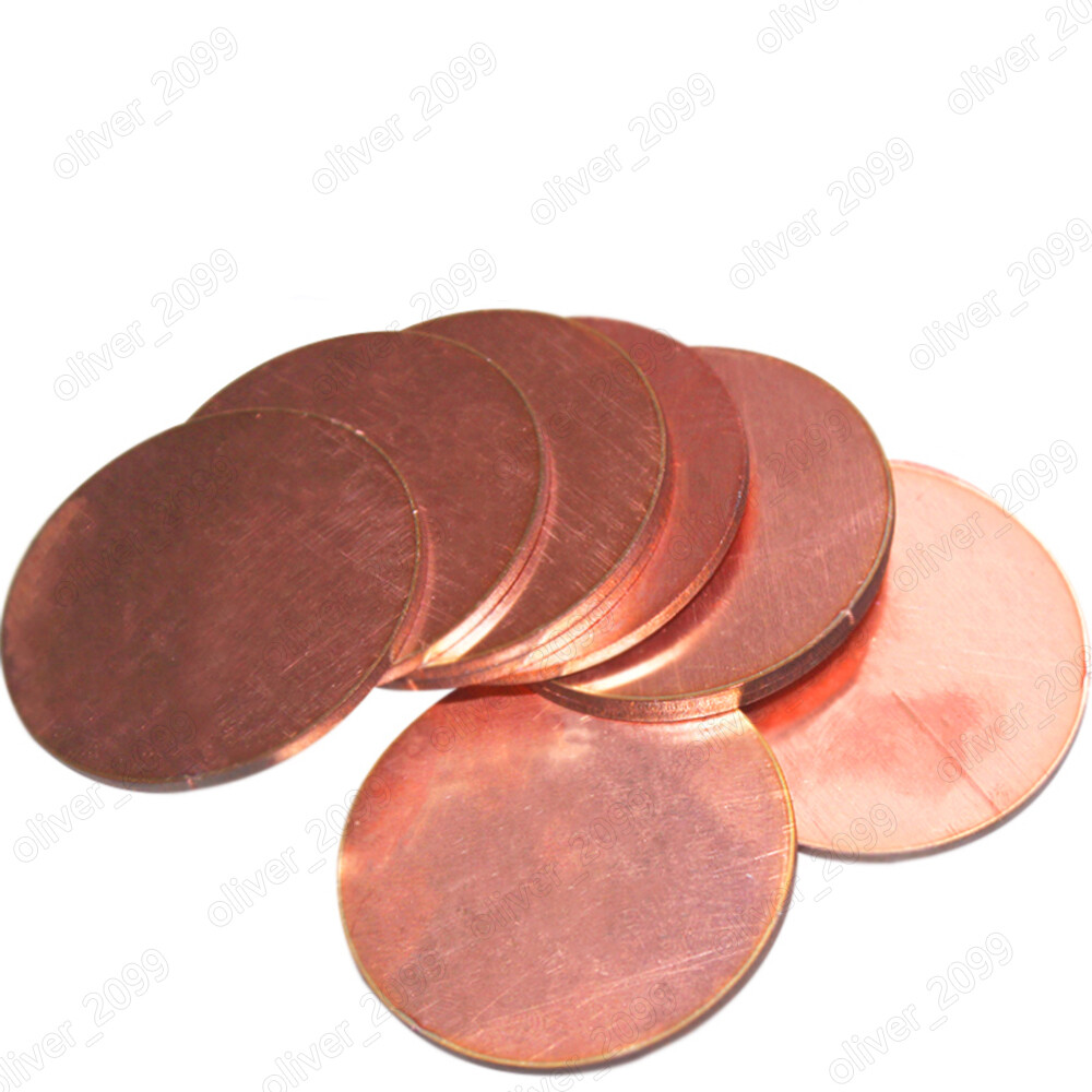 Pure Copper Cu Sheet Round Copper Sheet Solid Copper Disc