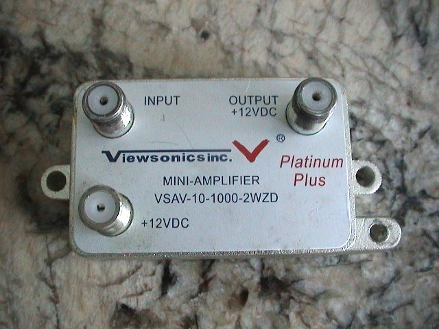 VIEWSONICS PLATINUM PLUS 12VDC MINI-AMPLIFIER VSAV-10-1000-2WZD USED
