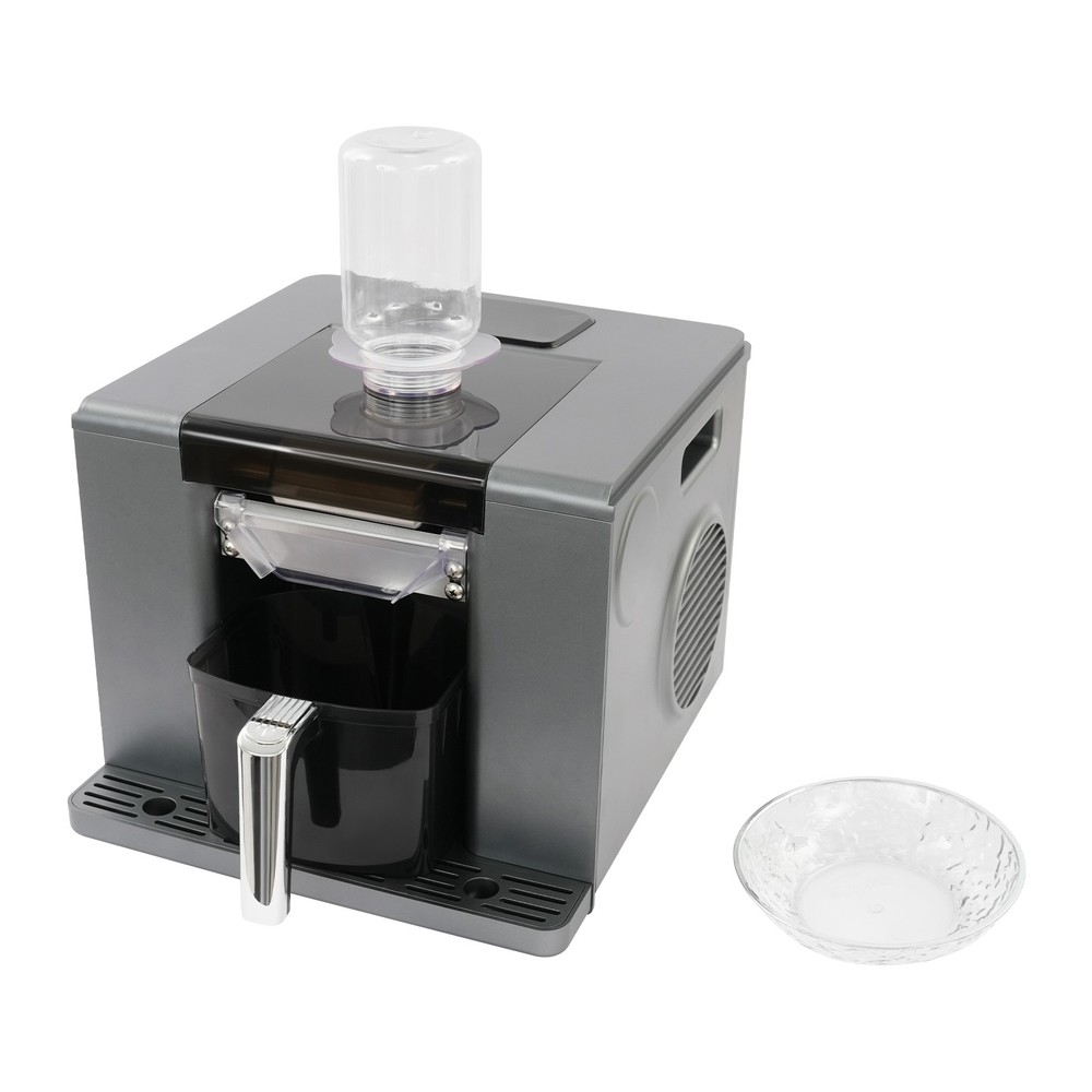 Snowflake Ice Making Machine Shaved Ice Machine Automatic Shaved Ice Maker Grey