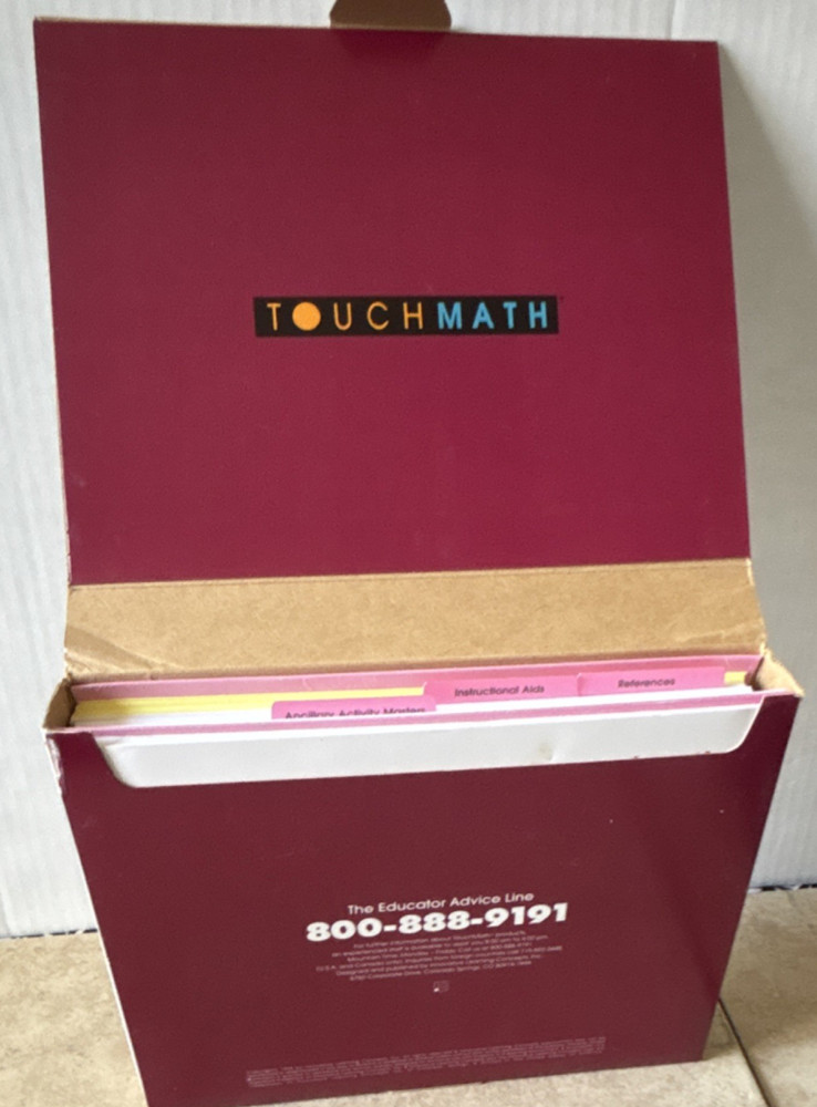 TouchMath Subtraction Kit First Grade TouchMath TM741 - Never used -