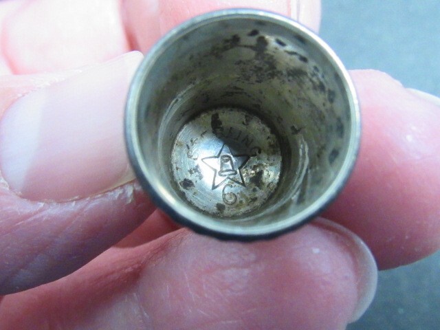 vintage sterling silver thimble