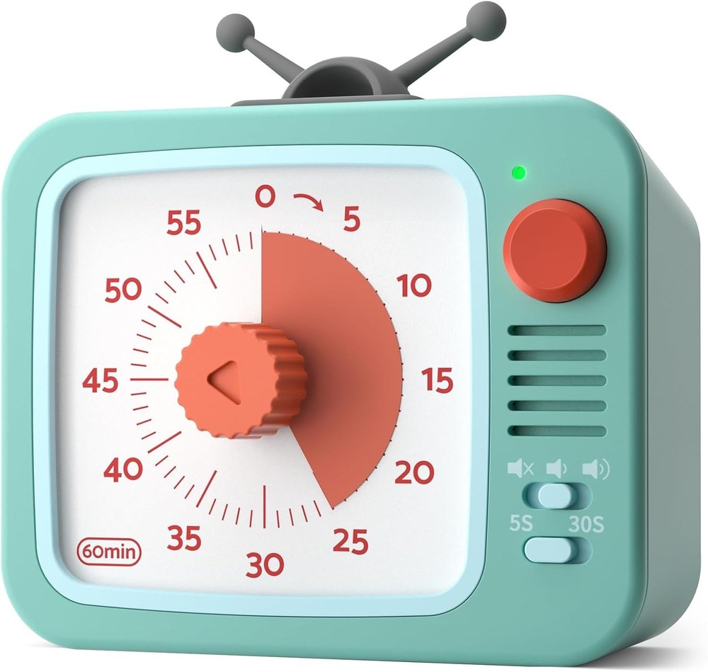 Visual Timer for Kids with Pause Function, 60-Minute Countdown Timers for Cla...