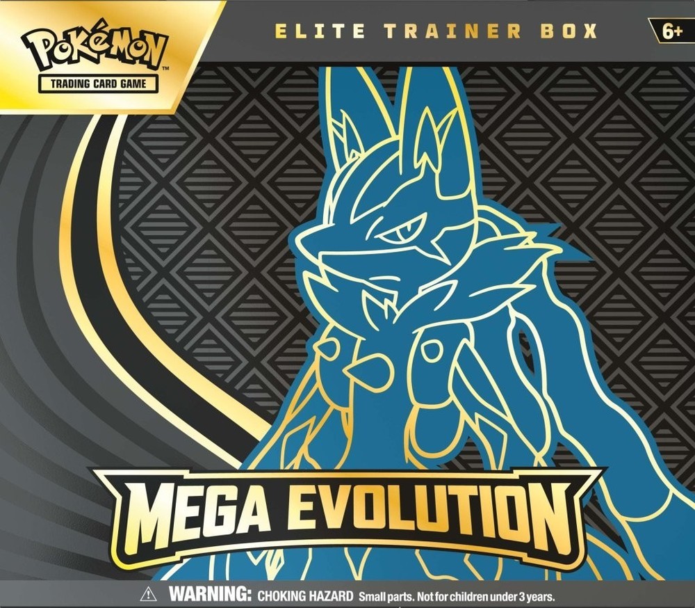 Mega Evolution Pokemon TCG Sealed Elite Trainer Box - Lucario