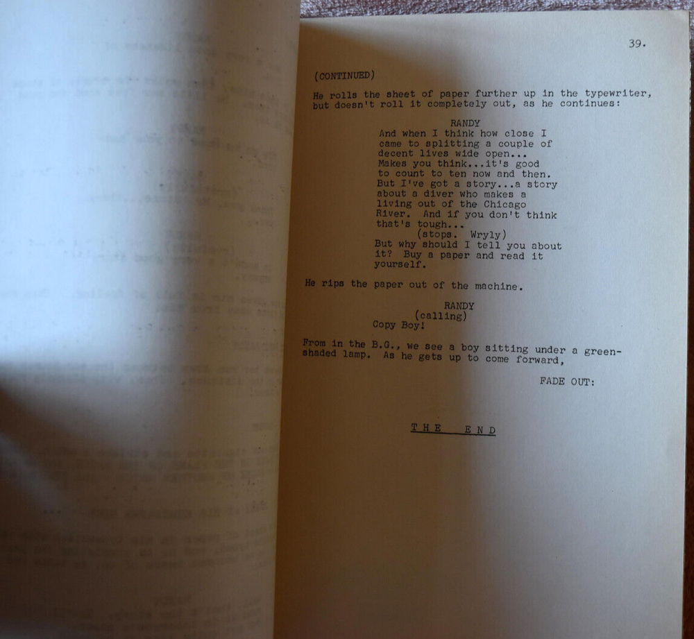 4 Star Playhouse "Night Beat" Original Screenplay Script #10