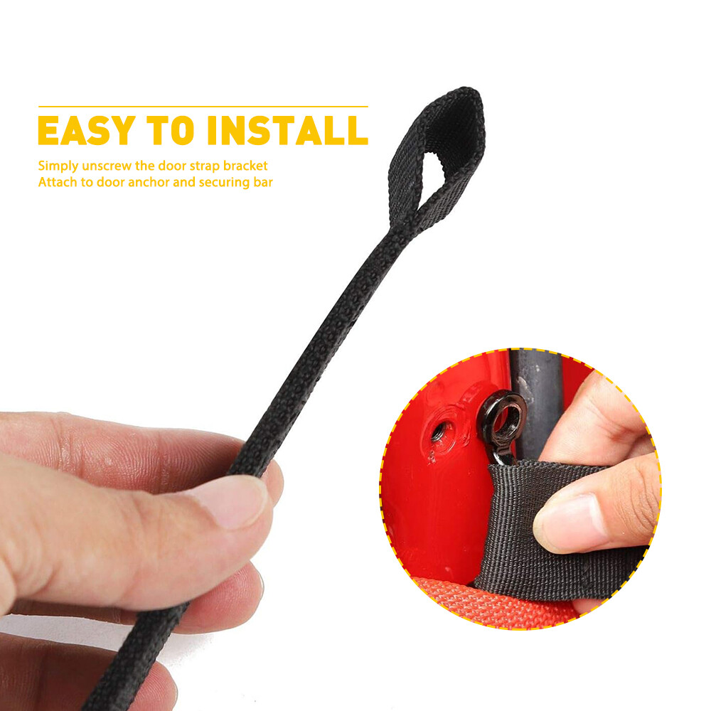 2 x Adjustable Door Limiting Check Straps fit for Jeep Wrangler CJ YJ TJ JK