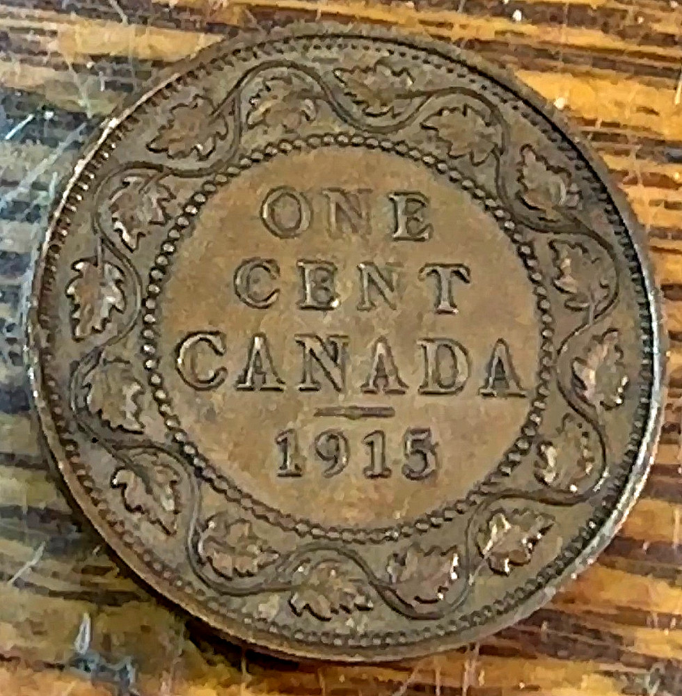 1915 Canada Large Cent Nice Original AU CHRC
