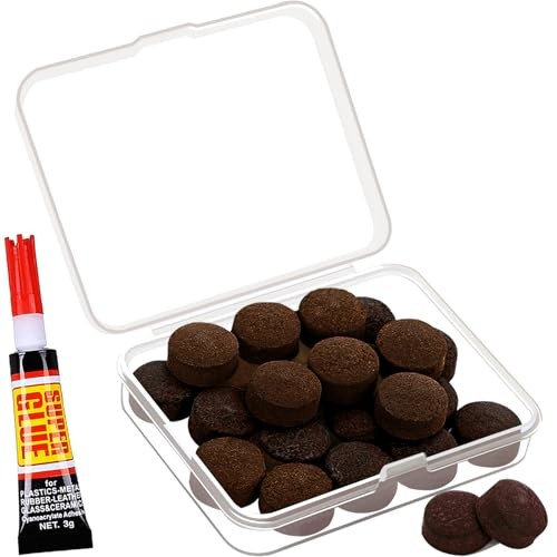 Billiard CUE Tips 13MM BROWN