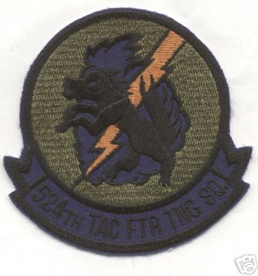80's 524th   TAC FIGHTER TRAINING SQUADRON patch