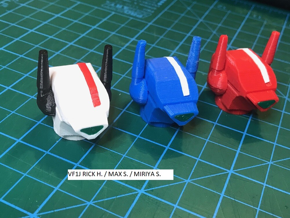 G1 Jetfire / 1/55 Robotech/Macross 3D printed replacement head.