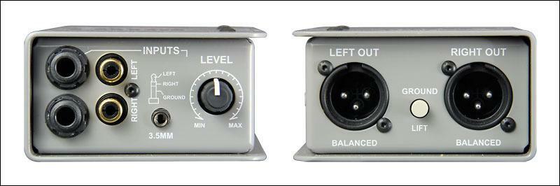Radial Engineering Trim-Two Passive Stereo Direct Box with Level Control
