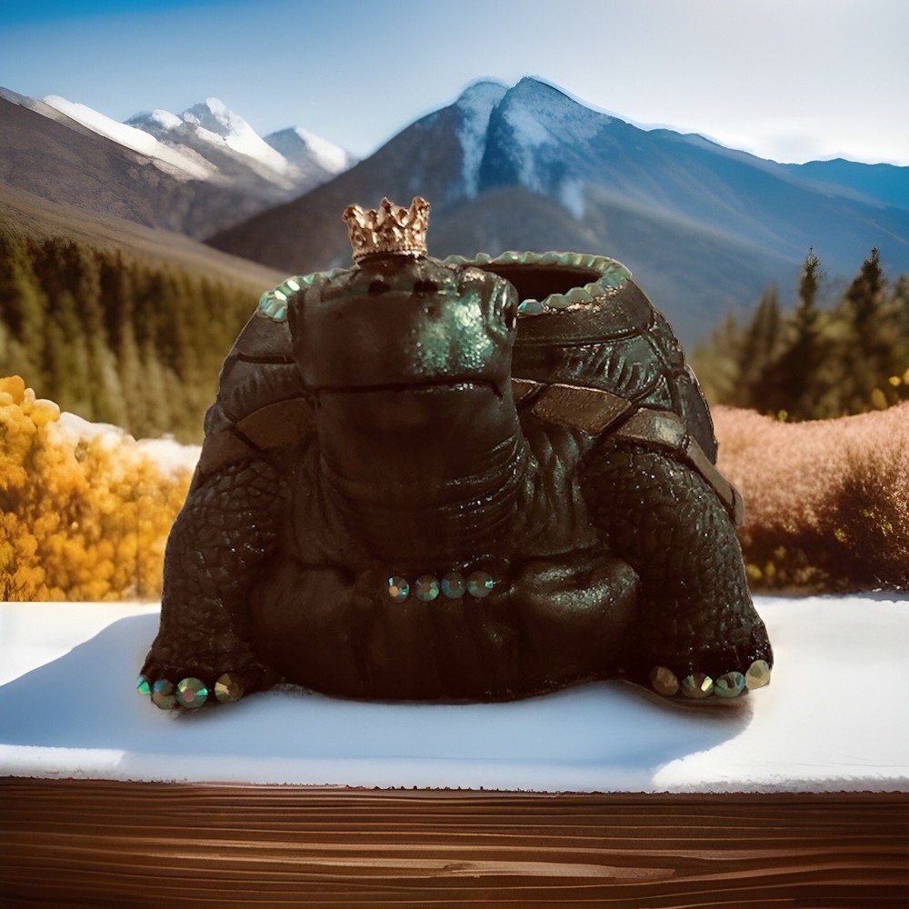 ￼ A turtle Queen ￼ Trinket holder￼
