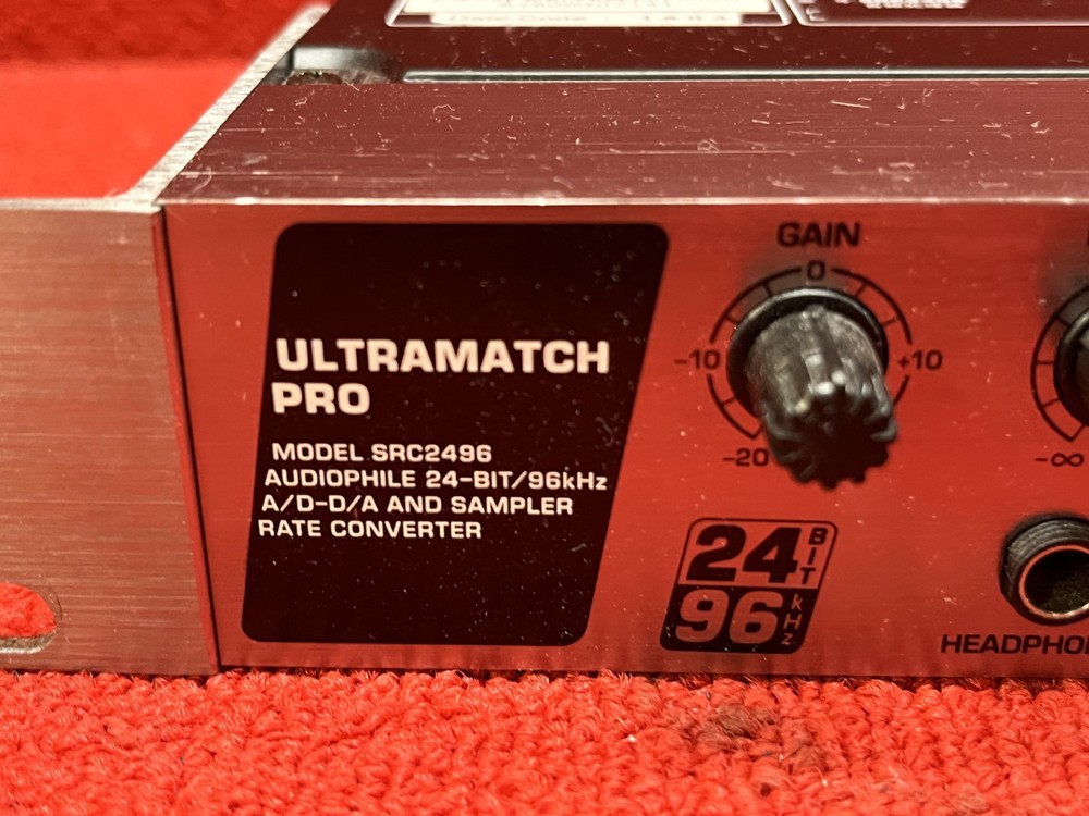 Used Behringer Ultramatch Pro SRC2496 AD/DA Sample Rate Converter Good Condition
