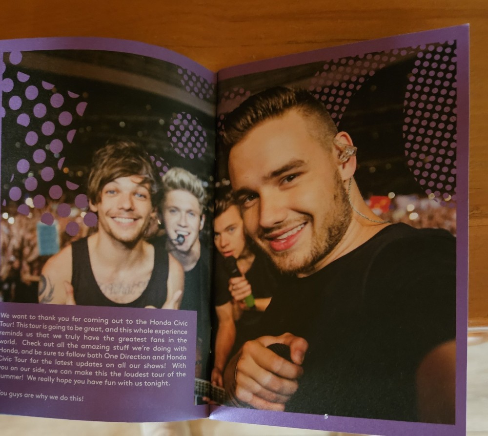 One Direction 2015 Tour Program Book On the Road Again