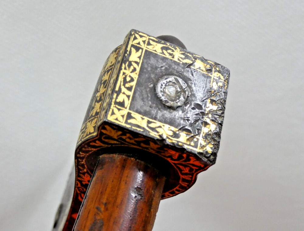 MUGHAL TABAR AXE WOOTZ GOLD DIAMOND RUBY EMERALD sword dagger India Persian 18c