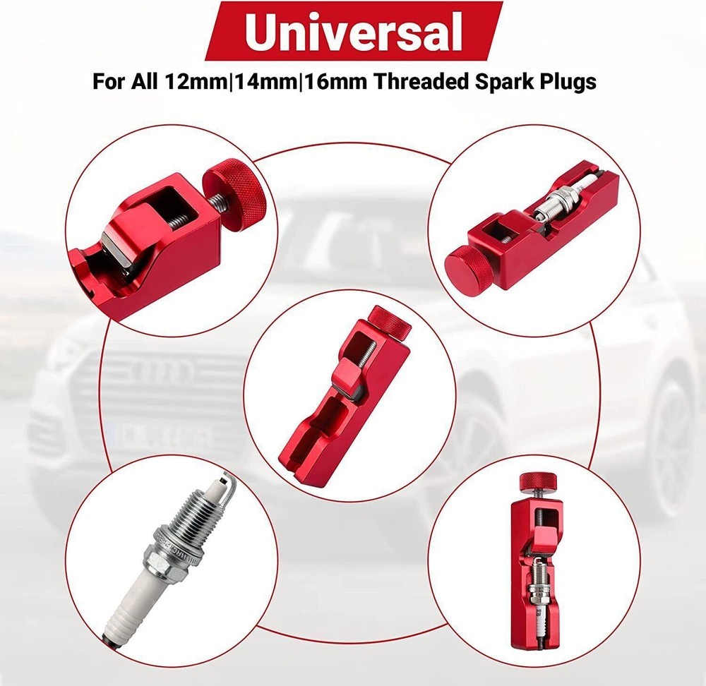 Matte Engine Spark Plug Gap Tool Gapping Gapper 10mm 12mm 14mm 16mm Universal