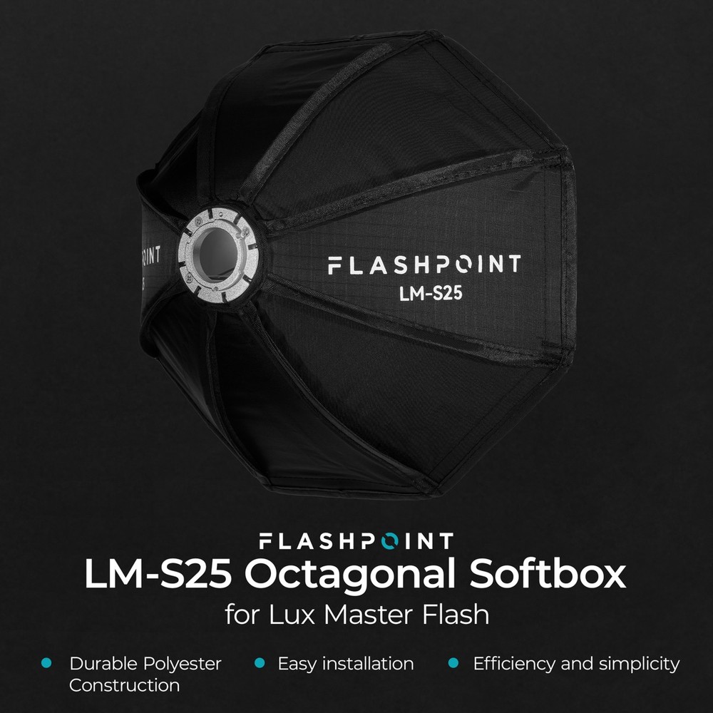 Flashpoint LM-S25 Octagonal Softbox for Lux Master Flash