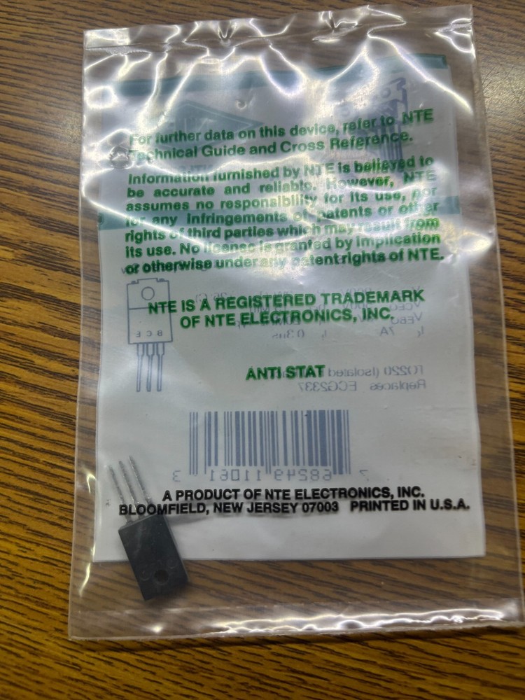 NTE2337 Transistor NPN HV High Speed Switch