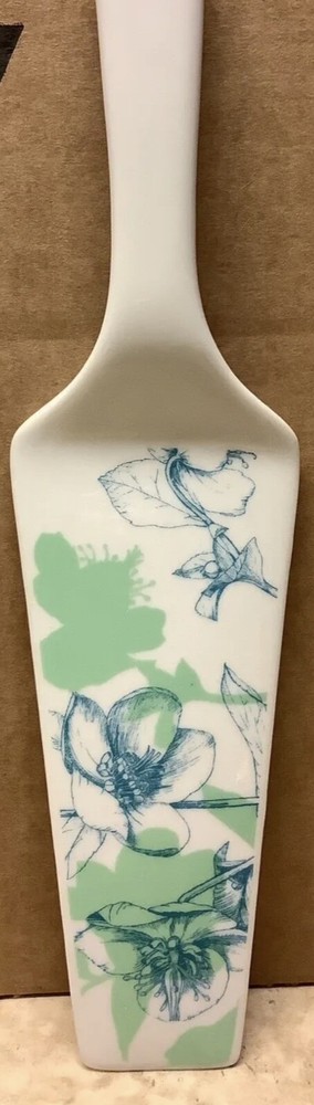 Ceramic Tray with Server Florals and Dragonflies New in Box