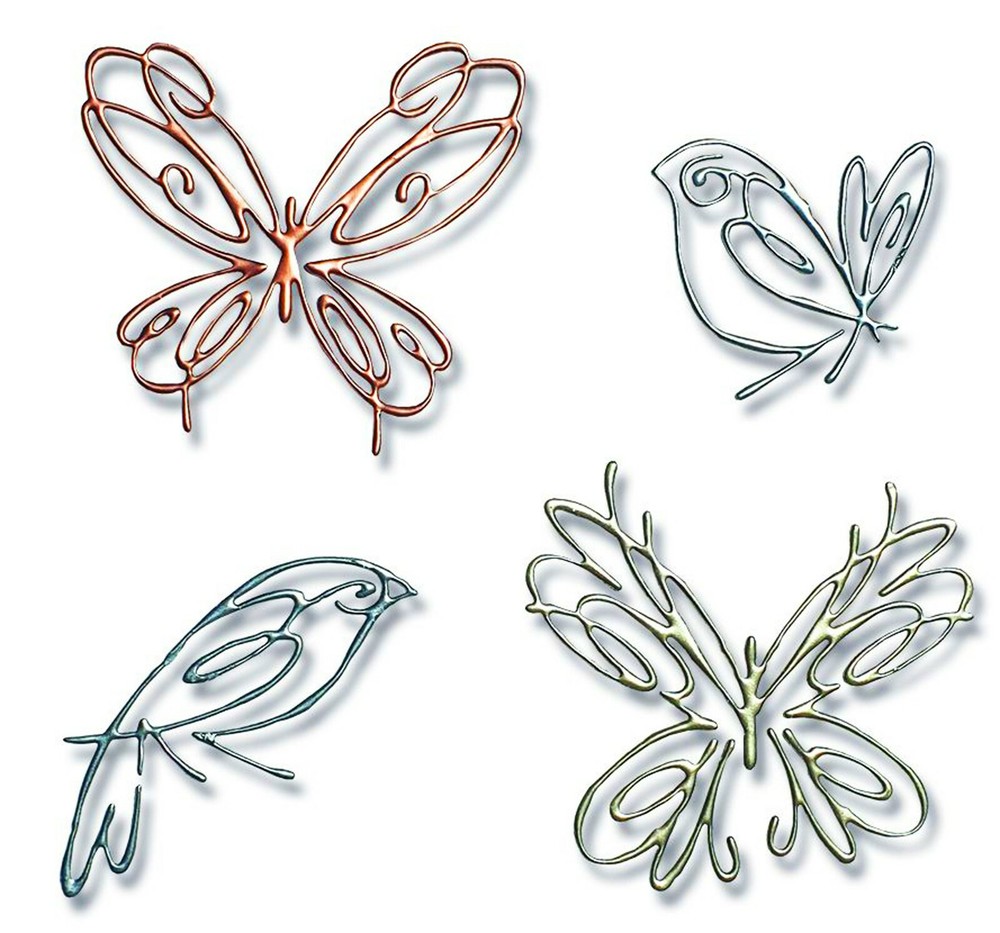 Sizzix Thinlits Flight of Fancy 4-pc #665037Retail $22.99 by Pete Hughes