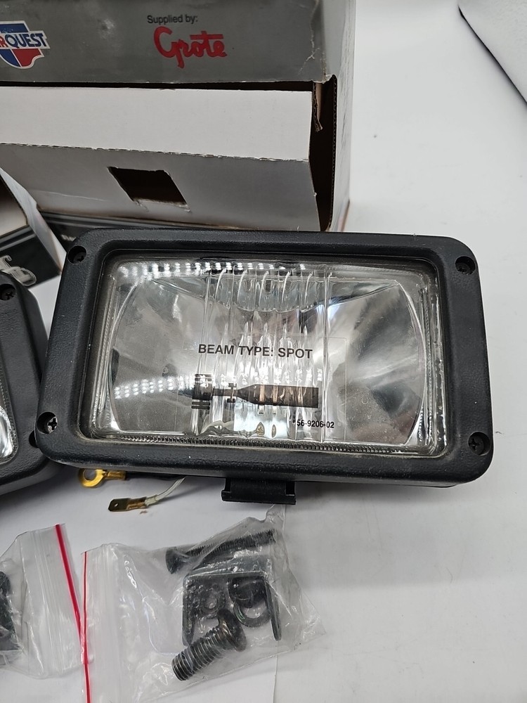 2 Grote 63161-5 Rectangular Halogen Work Lamp, Spot, Retail Pack