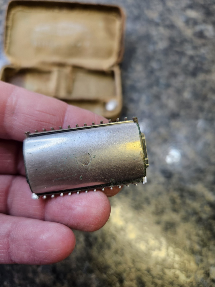 Vintage Gillette Razor Khaki Set *Rough Shape*