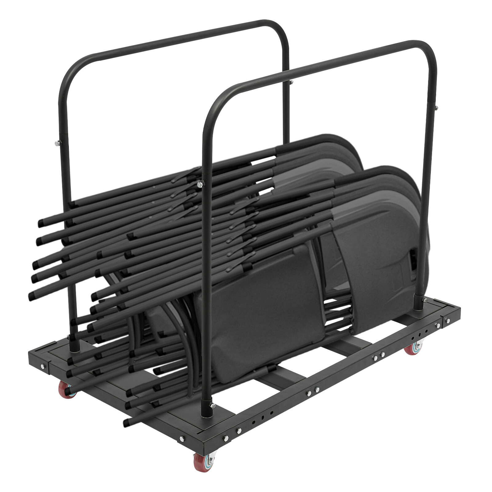 Large Capacity Rolling Cart, Folding Table Cart, Folding Table Trolley