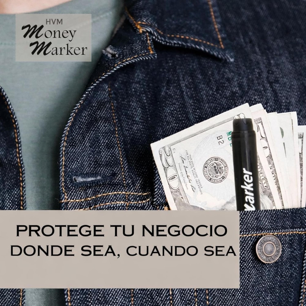 Compact 5-Pack Counterfeit Detector Pens - Chisel Tip for All Transaction Needs